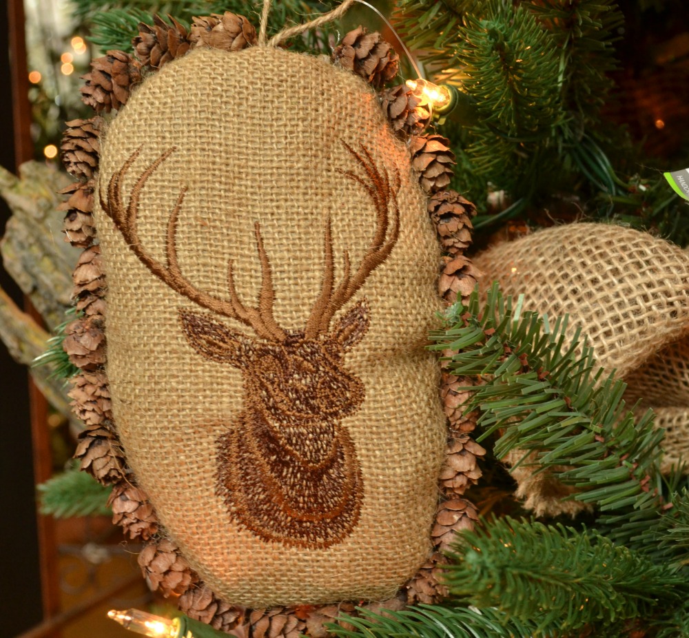 oh deer burlap deer