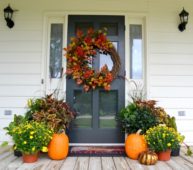 Fall Front Door 4 Ways | Fairview Garden Center